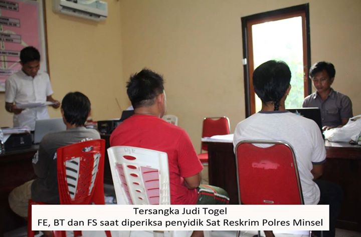 Lagi, Timsus Barracuda Minsel Amankan 3 Pelaku Judi Togel